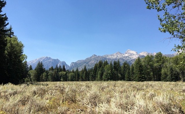 Muat turun percuma Grand Tetons Wyoming Mountains - foto atau gambar percuma untuk diedit dengan editor imej dalam talian GIMP