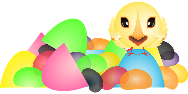 Free download Graphic Chick Plastic Easter Eggs - Free vector graphic on Pixabay free illustration to be edited with GIMP free online image editor
