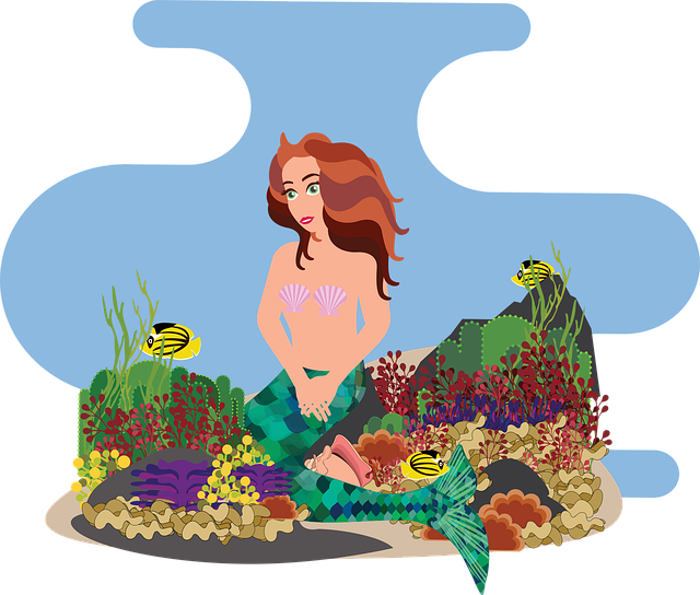 Free download Graphic Mermaid Water - Free vector graphic on Pixabay free illustration to be edited with GIMP free online image editor