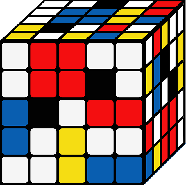 Free download Graphic Mondrian RubikS Cube - Free vector graphic on Pixabay free illustration to be edited with GIMP free online image editor
