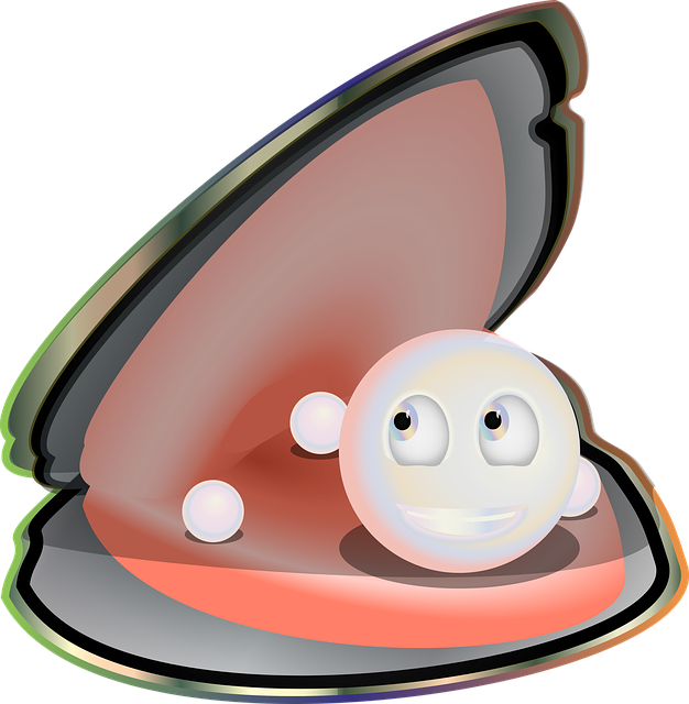 Free download Graphic Oyster And Pearl Smiley - Free vector graphic on Pixabay free illustration to be edited with GIMP free online image editor