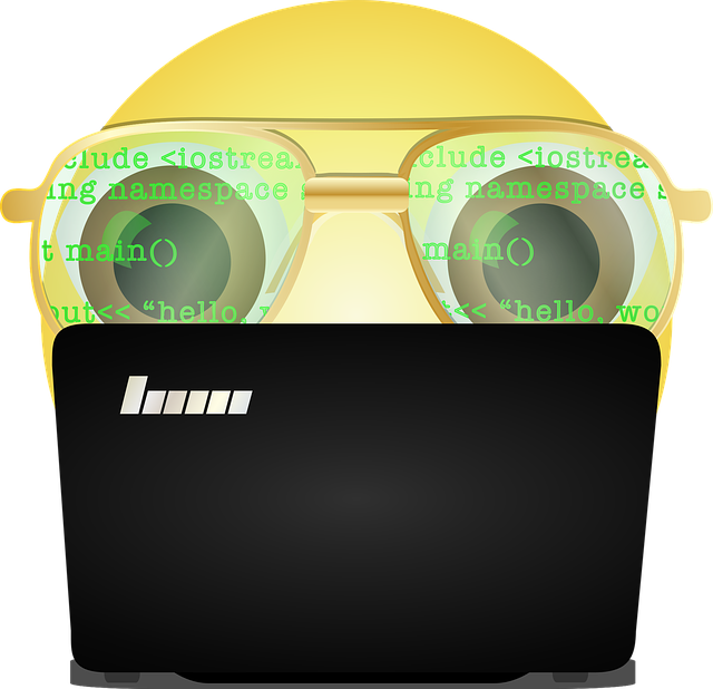 Free download Graphic Programmer Smiley Emoji - Free vector graphic on Pixabay free illustration to be edited with GIMP free online image editor