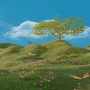 Grass and flower hills wallpaper  screen for extension Chrome web store in OffiDocs Chromium