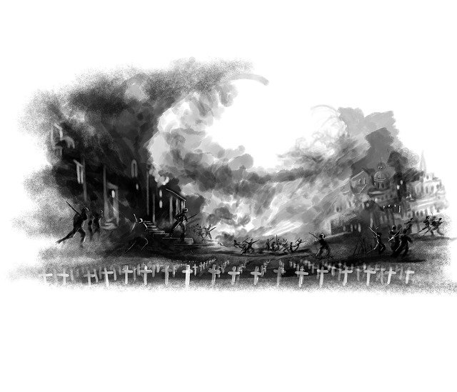 Free download graveyard war ww2 world war 2 art free picture to be edited with GIMP free online image editor