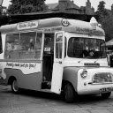 Grayscale Photo of an Ice Cream Truck in Rochester, England  screen for extension Chrome web store in OffiDocs Chromium