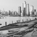 Grayscale Photo of Body of Water Near City Buildings  screen for extension Chrome web store in OffiDocs Chromium