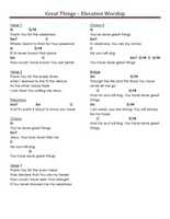 Free download Great Things Elevation Worship (G) free photo or picture to be edited with GIMP online image editor