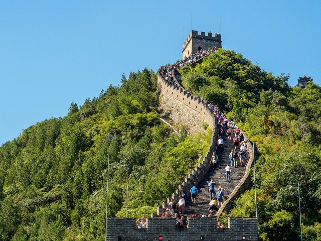 Free download Great Wall Of China Mountain Green -  free photo or picture to be edited with GIMP online image editor