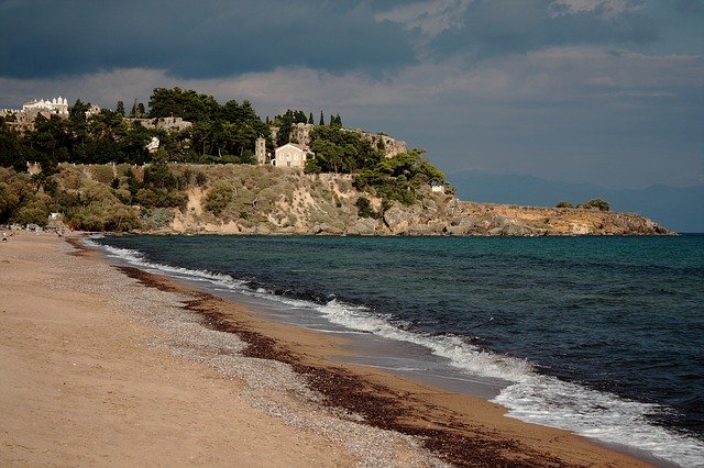 Free download Greece Beach Sea The -  free photo or picture to be edited with GIMP online image editor