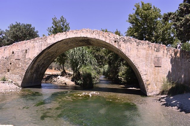 Free download Greece Crete Bridge -  free photo or picture to be edited with GIMP online image editor