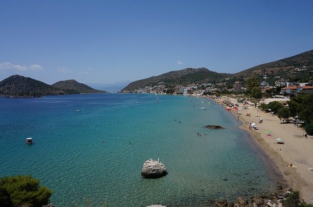 Free download Greece Tolo Beach -  free photo or picture to be edited with GIMP online image editor