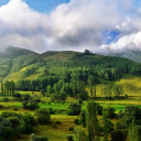 Green hills and high mountains  screen for extension Chrome web store in OffiDocs Chromium