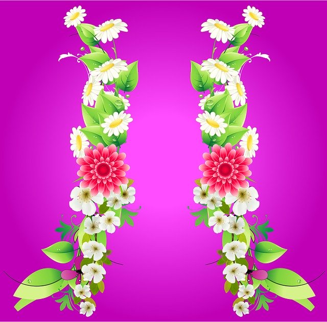 Free download Green Leaf Flower Background -  free illustration to be edited with GIMP free online image editor