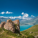 Green mountains and lakes  screen for extension Chrome web store in OffiDocs Chromium