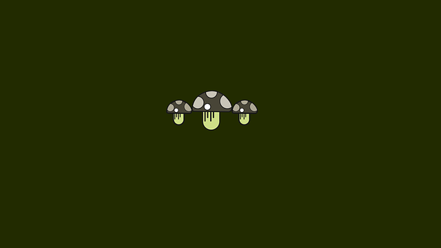 Free download Green Mushrooms Minimal - Free vector graphic on Pixabay free illustration to be edited with GIMP free online image editor