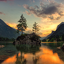 Green trees near lake with cloudy sky during daytime  screen for extension Chrome web store in OffiDocs Chromium
