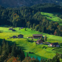 Green village  screen for extension Chrome web store in OffiDocs Chromium