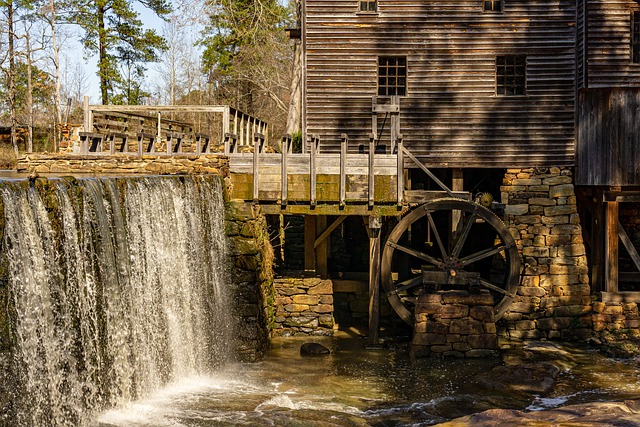 Free download grist mill yates mill mill stream free picture to be edited with GIMP free online image editor