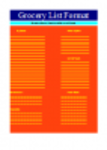 Libreng download na Format ng Listahan ng Grocery DOC, XLS o PPT na template na libreng i-edit gamit ang LibreOffice online o OpenOffice Desktop online