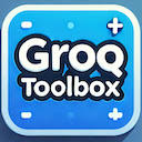 Groq Toolbox  screen for extension Chrome web store in OffiDocs Chromium
