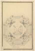 Free download Ground Plan for the Catafalque for Louis XIV (d. 1715) free photo or picture to be edited with GIMP online image editor
