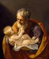 Free download Guido Reni, Saint Joseph And The Christ Child free photo or picture to be edited with GIMP online image editor