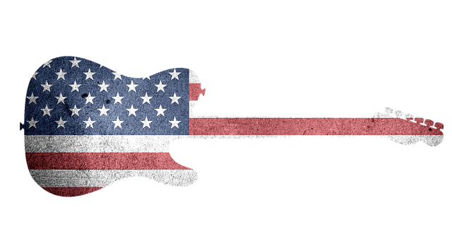 Free download Guitar American Flag -  free illustration to be edited with GIMP free online image editor