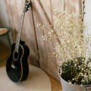 Guitar and Flowers  screen for extension Chrome web store in OffiDocs Chromium