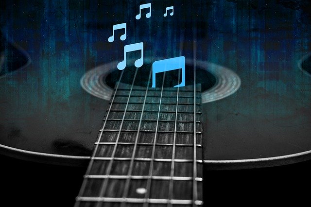 Muat turun percuma Guitar And Music Notes - foto atau gambar percuma untuk diedit dengan editor imej dalam talian GIMP