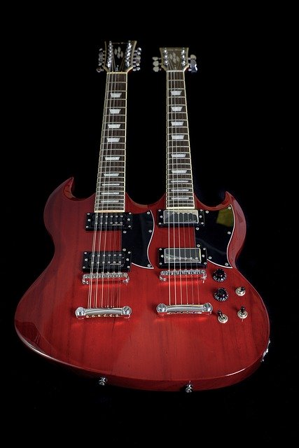 Free download Guitar Double Neck Electric -  free photo or picture to be edited with GIMP online image editor