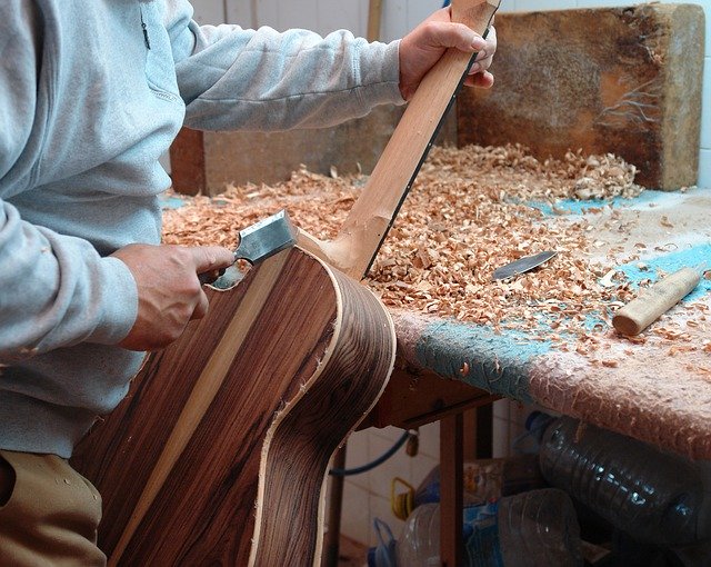 Free download Guitar Luthier Wood -  free photo or picture to be edited with GIMP online image editor