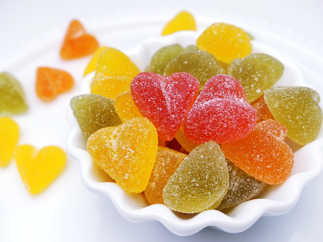 Free download gummy bear candy sugar heart free picture to be edited with GIMP free online image editor