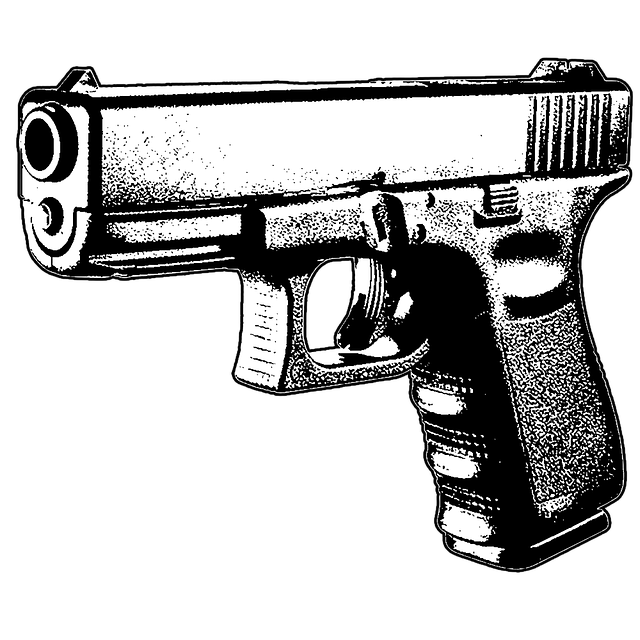 Free download Guns Clock Handgun -  free illustration to be edited with GIMP free online image editor