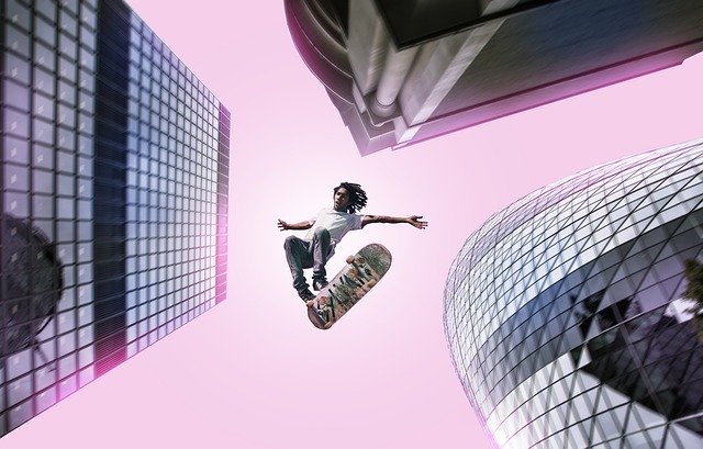 Download grátis Guy Skateboard High Building - foto ou imagem gratuita para ser editada com o editor de imagens online GIMP