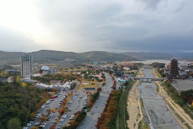 Free download Gyeongju South Korea Aerial View -  free free photo or picture to be edited with GIMP online image editor