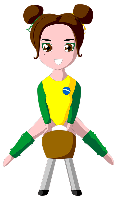 Free download Gymnastics Athlete Brazil -  free illustration to be edited with GIMP free online image editor
