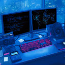 Hacker Station Live Wallpaper  screen for extension Chrome web store in OffiDocs Chromium