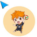 Haikyuu Cursor  screen for extension Chrome web store in OffiDocs Chromium