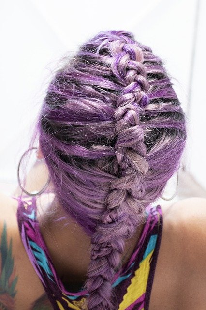 Free download Hair Purple Beauty -  free photo or picture to be edited with GIMP online image editor