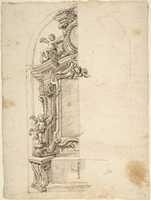 Free download Half design for the decoration of an Altar with Putti. free photo or picture to be edited with GIMP online image editor