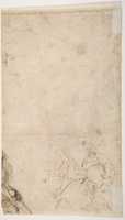 Free download Half Figure of a Youth with Outstretched Left Arm and Bowed Head (recto); Two Women, One Holding a Vase, the Other a Book, and a Seated Man (verso) free photo or picture to be edited with GIMP online image editor