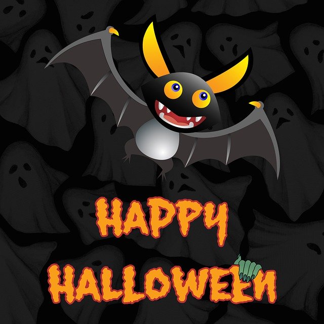 Free download Halloween Bat Fly -  free illustration to be edited with GIMP free online image editor