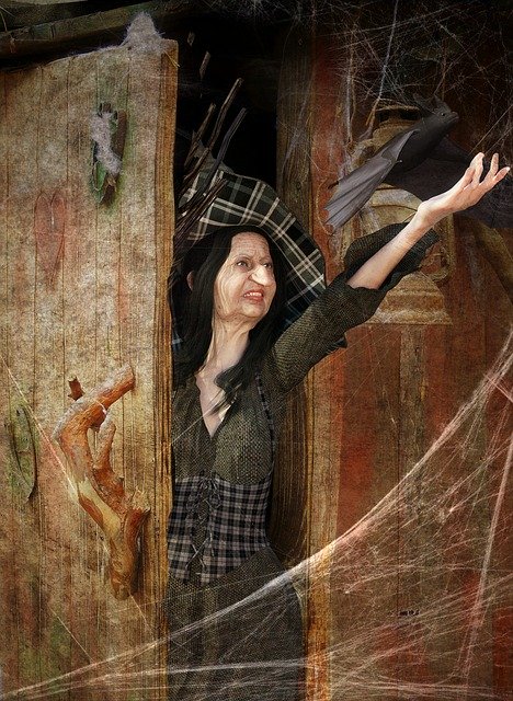 Free download Halloween The Witch Spooky -  free illustration to be edited with GIMP free online image editor