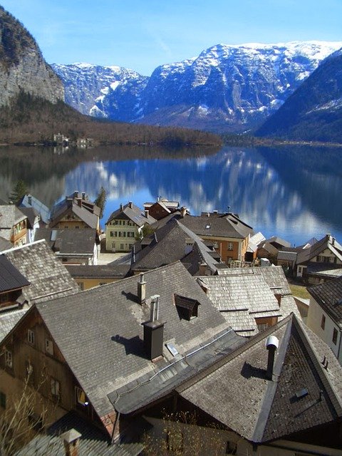 הורדה חינם של אגם Hallstatt Austria - תמונה או תמונה בחינם לעריכה עם עורך התמונות המקוון GIMP