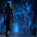 Halo: Ring Hologram Wallpaper Theme  screen for extension Chrome web store in OffiDocs Chromium