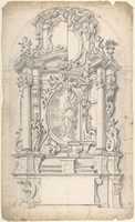 Free download Halved Variant Designs for un Altar with the Virgin of the Immaculate Conception in the Central Cartouche free photo or picture to be edited with GIMP online image editor