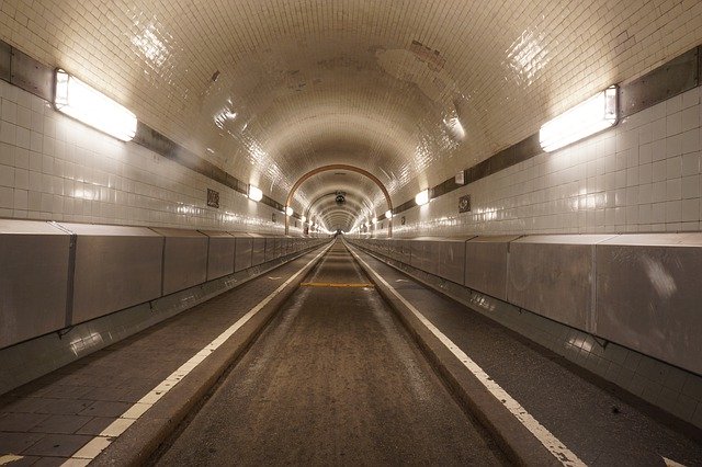 Free download Hamburg Elbe Tunnel Endless Old -  free free photo or picture to be edited with GIMP online image editor