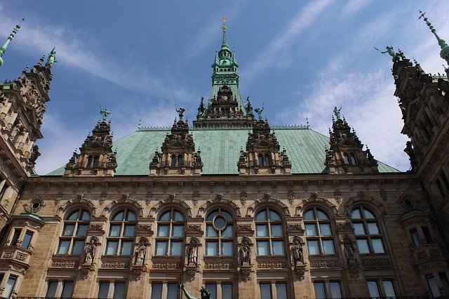 Free download Hamburg Town Hall Germany -  free photo or picture to be edited with GIMP online image editor