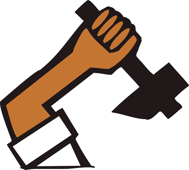 Free download Hammer Holding Labor - Free vector graphic on Pixabay free illustration to be edited with GIMP free online image editor