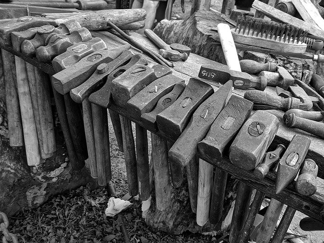 Free download Hammers Blacksmith Blacksmithing -  free photo or picture to be edited with GIMP online image editor